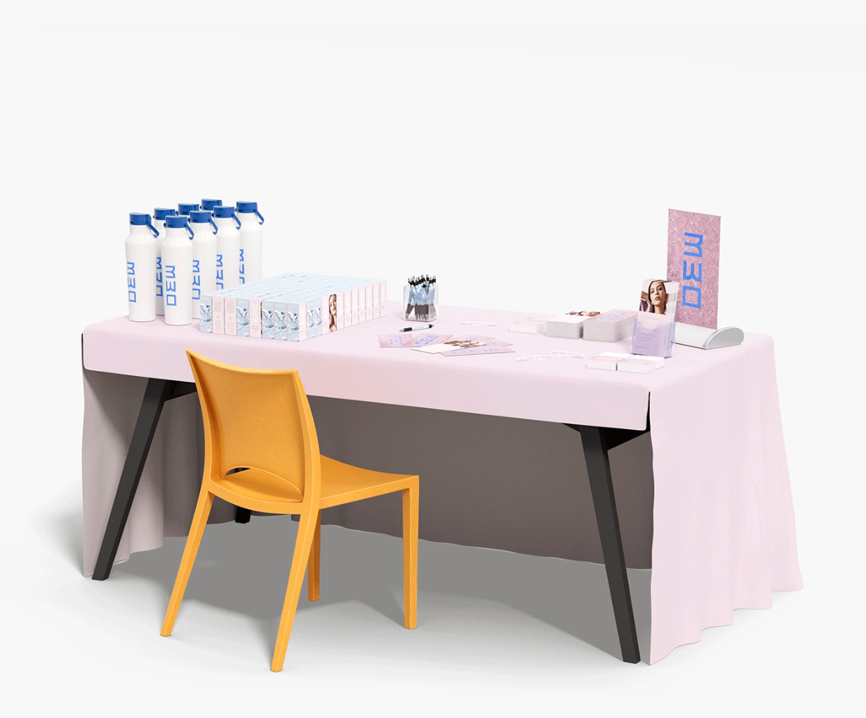 Non Fitted Table Cover 8' (Open Back Finish)